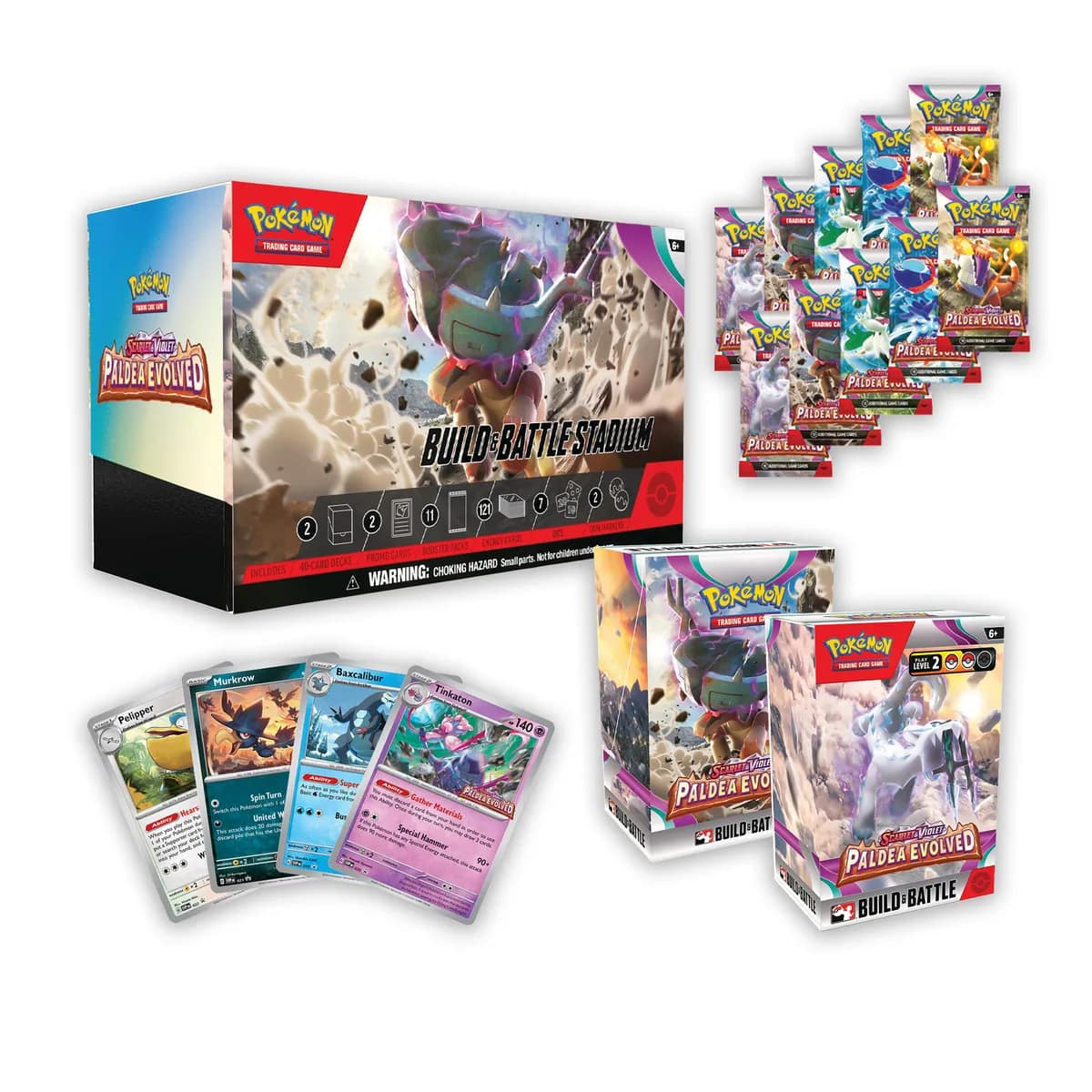 Pokémon Trading Card Game: Scarlet & Violet - Paldea Evolved Build Battle Stadium - Imagen 2