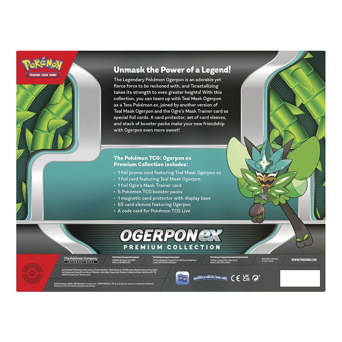 Pokemon TCG Ogerpon Ex Premium Collection - Imagen 3