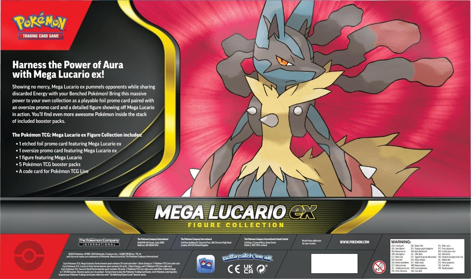 Pokemon TCG: Mega Lucario ex Figure Collection - Imagen 2