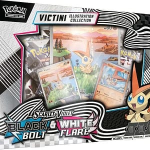 Pokemon - Scarlet & Violet - Black Bolt & White Flare - Unova  Victini Illustration Collection