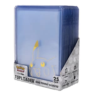 Toploader Combo-Pokemon- Pikachu (25 sleeves + 25 toploads)